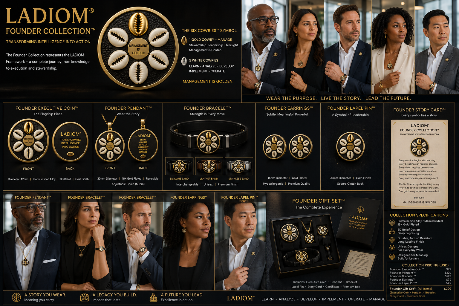 LADIOM Founder Collection visual board